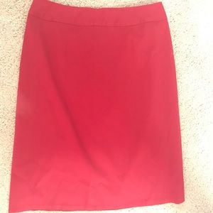 J. Crew Red Pencil skirt 8